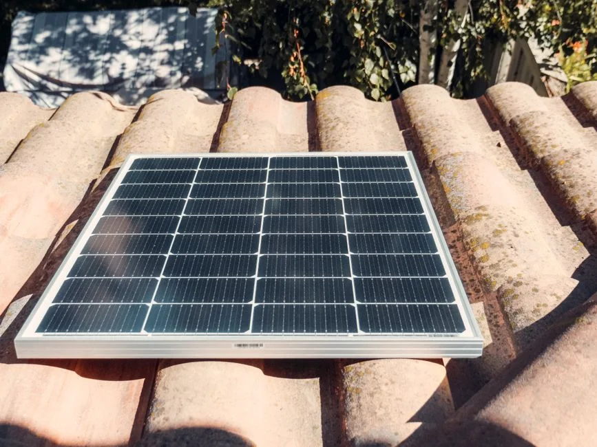 Solar panel installation on a rooftop in Rustenburg